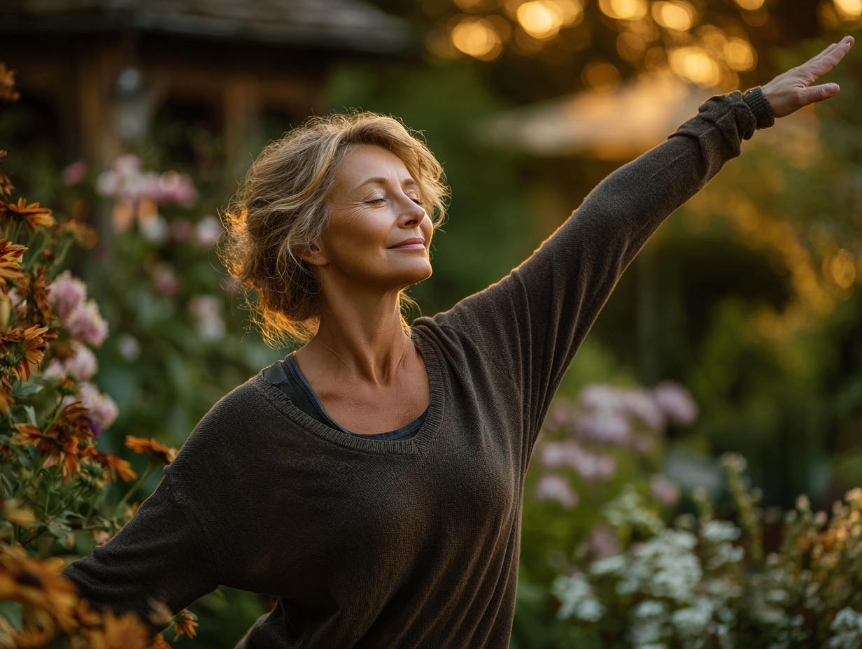 Крупний план рук у медитативному жесті